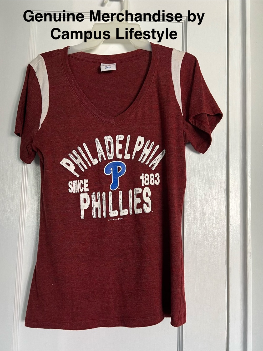 Genuine Merchandise by Campus Lifestyle Phillies Baseball T-Shirt Size L
